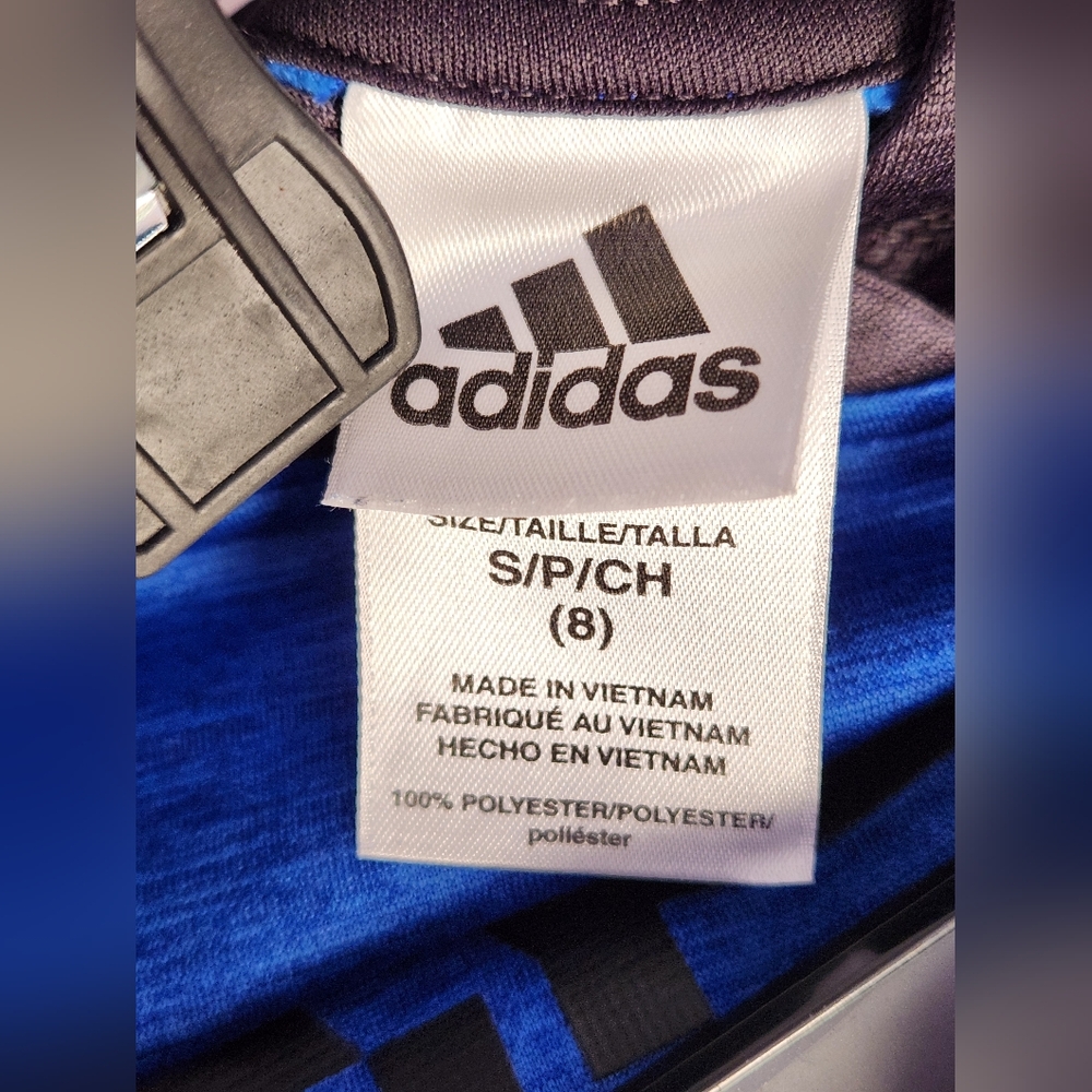 Kids Black and Blue Track Pants - Picture 5 of 6